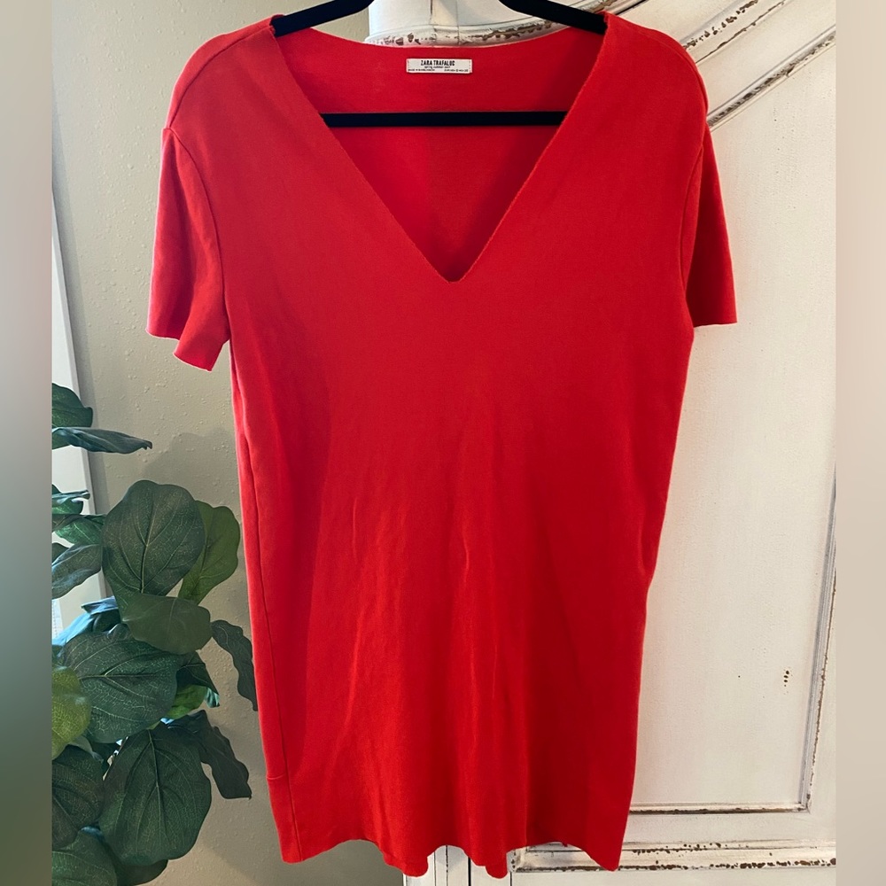 Zara Trafaluc Spring Summer Red 2017 Dress, Women’s size Small
